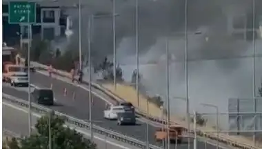 Anadolu Otoyolu'nda Sizleri Şoke Edecek Yangın! Sigara İzmariti Neden Oldu