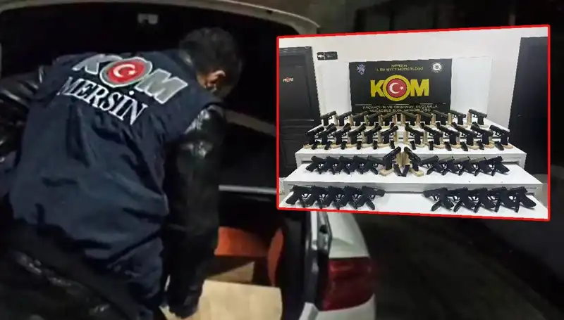 Mersin'de Mükemmel Operasyon: Otomobil Yerine Silah Deposu Ele Geçirildi!