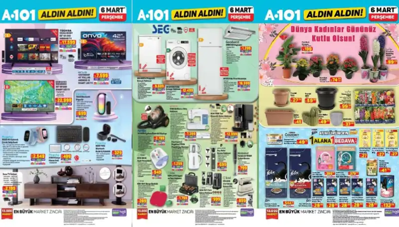 A101 6 Mart Aktüel: Elektrikli Süpürgelerden Televizyon Ünitelerine Herşey Burada!